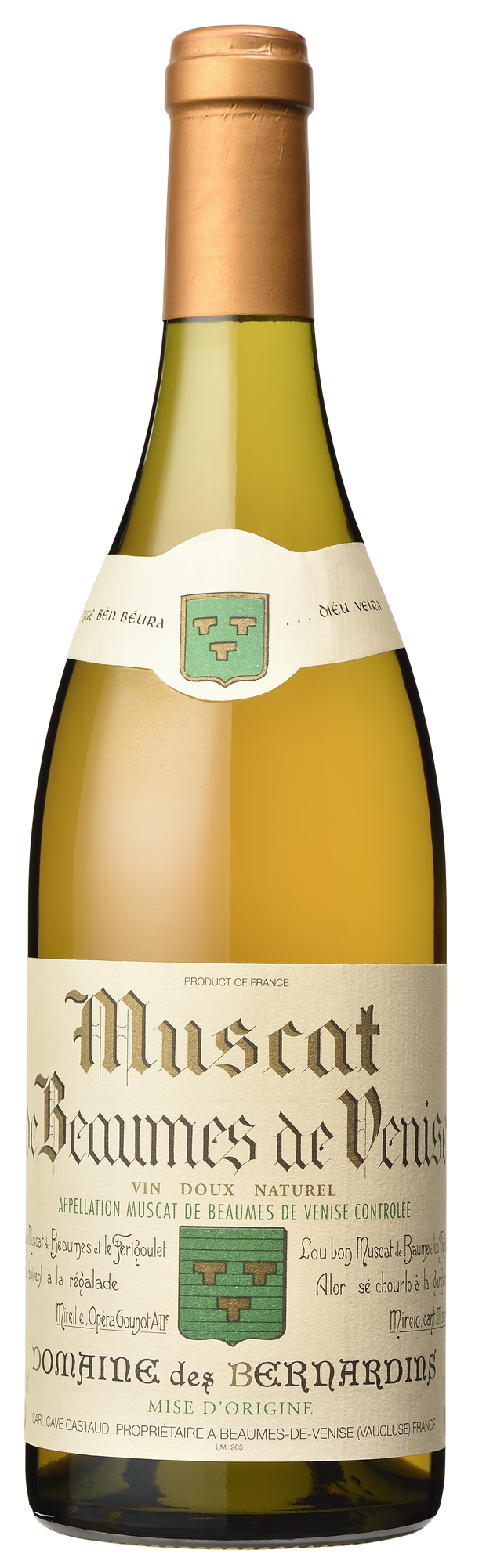 Domaine de Bernardins Muscat Beaumes de Venise HALF BOTTLE