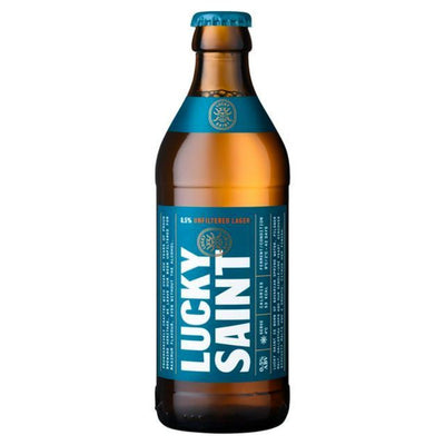 Lucky Saint 0.5% Unfiltered Lager 4 PACK