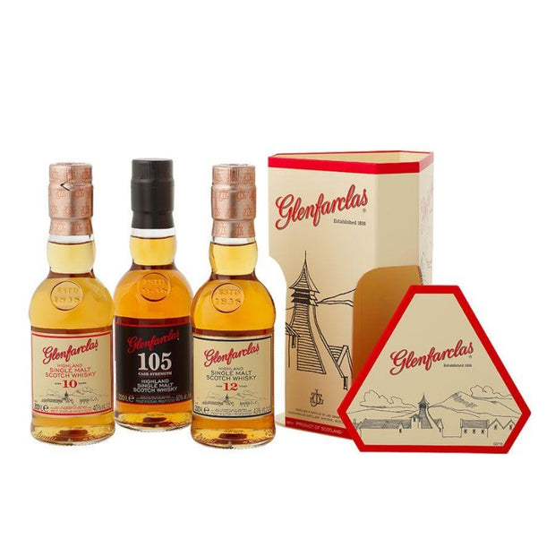 GlenFarclas 20cl TriPack 10,12 yo & 105